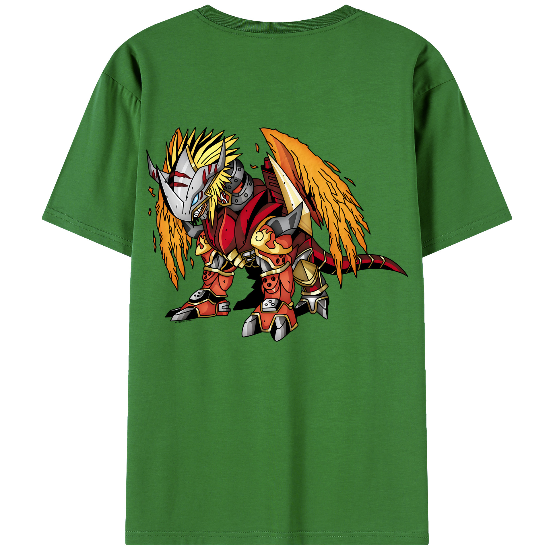 （画像用） Digimon デジタルモンスター/デジモン レディース半袖Tシャツ(バックプリント)